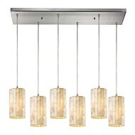 Coletta 6-Light Pendant in Satin Nickel