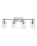 Hinkley Foster 4-Light Bathroom Vanity Light In Chrome