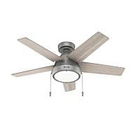 Burroughs 2-Light 44" Ceiling Fan in Matte Silver