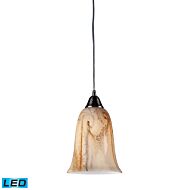 Granite 1-Light LED Mini Pendant in Satin Nickel