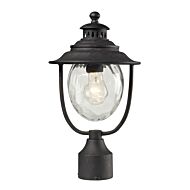 Searsport 1-Light Outdoor Post Mount in Weathered Charcoal