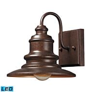 Marina 1-Light LED Outdoor Wall Sconce in Hazelnut Bronze