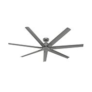 Downtown 72" Ceiling Fan in Matte Silver