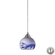 Mela 1-Light Mini Pendant in Satin Nickel