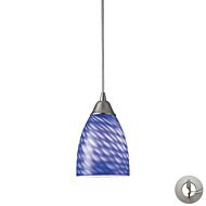 Arco Baleno 1-Light Mini Pendant in Satin Nickel