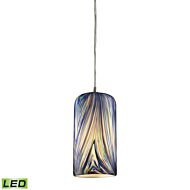 Molten 1-Light LED Mini Pendant in Satin Nickel