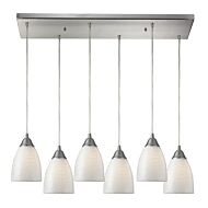 Arco Baleno 6-Light Pendant in Satin Nickel