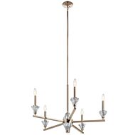 Calyssa 5-Light Chandelier in Polished Nickel