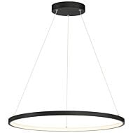 Anello 1-Light LED Pendant in Matte Black