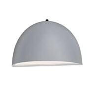 Pathfinder 1-Light LED Outdoor Wall Sconce in Silver