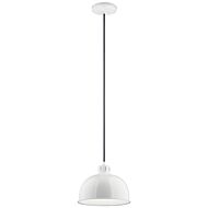 Zailey 1-Light Pendant in White