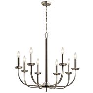 Kennewick 8-Light Chandelier in Brushed Nickel