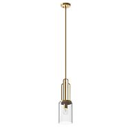 Kimrose 1-Light Mini Pendant in Brushed Natural Brass