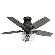 Gatlinburg 4-Light 44" Ceiling Fan in Matte Black