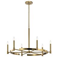 Tolani 6-Light Chandelier in Brushed Natural Brass