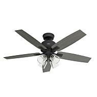 Gatlinburg 4-Light 52" Ceiling Fan in Matte Black