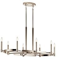 Tolani 8-Light Chandelier in Polished Nickel