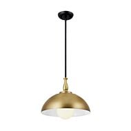 Fira 1-Light Pendant in Natural Brass