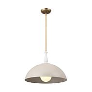 Fira 1-Light Pendant in Greige