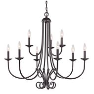 Williamsport 9-Light Chandelier in Oil Rubbed Bronze