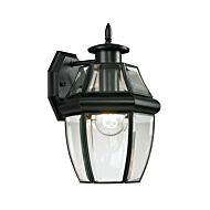 Ashford 1-Light Outdoor Wall Sconce in Black