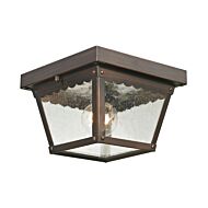 Springfield 1-Light Flush Mount in Hazelnut Bronze