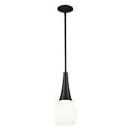 Deela 1-Light Pendant in Black