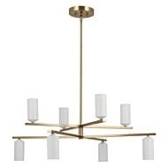 Gala 8-Light LED Chandelier in Champagne Bronze