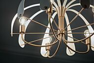 Petal 5-Light Chandelier in Champagne Bronze