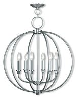 Milania 6-Light Chandelier in Brushed Nickel