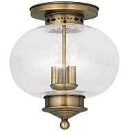 Harbor 3-Light Ceiling Mount in Antique Brass