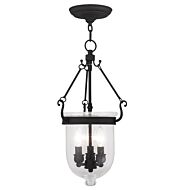 Jefferson 3-Light Pendant in Black