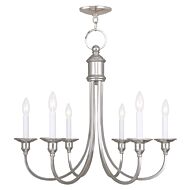 Cranford 6-Light Chandelier in Polished Nickel