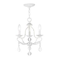 Chesterfield 3-Light Mini Chandelier in Antique White