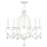 Chesterfield 6-Light Chandelier in Antique White