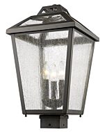 Z-Lite Bayland 3-Light Outdoor Post Mount Fixture Light In Oil Rubbed Bronze