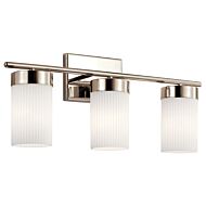 Ciona 3-Light Bathroom Vanity Light in Polished Nickel