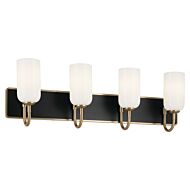 Solia 4-Light Bathroom Vanity Light in Champagne Bronze