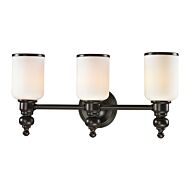 Bristol 3-Light Bathroom Vanity Light in Oil Rubbed Bronze