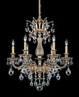 Milano 6-Light Chandelier in Etruscan Gold