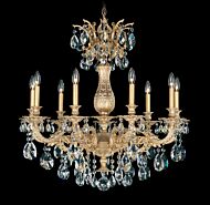 Milano 9-Light Chandelier in Parchment Gold