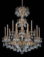 Milano 15-Light Chandelier in Parchment Gold