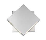 Z-Lite Quadrate 2-Light Outdoor Wall Sconce In Silver