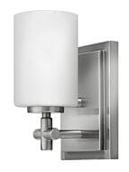 Hinkley Laurel 1-Light Bathroom Vanity Light In Brushed Nickel