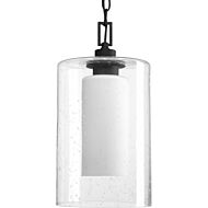 Compel 1-Light Hanging Lantern in Black