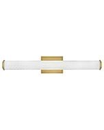 Devon LED Bathroom Vanity Light in Lacquered Brass