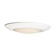 Diverse 1-Light LED Flush Mount in White