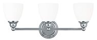 Somerville 3-Light Bathroom Vanity Light in Polished Chrome