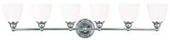 Somerville 6-Light Bathroom Vanity Light in Polished Chrome