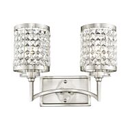 Grammercy 2-Light Bathroom Vanity Light in Brushed Nickel